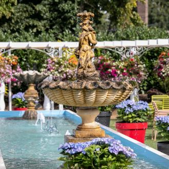 Private gardens fountain