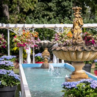 Private gardens fountain