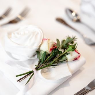 Wedding place settings at Lawlor's of Naas