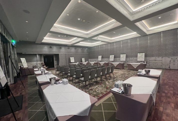 Classroom style in the Ballroom