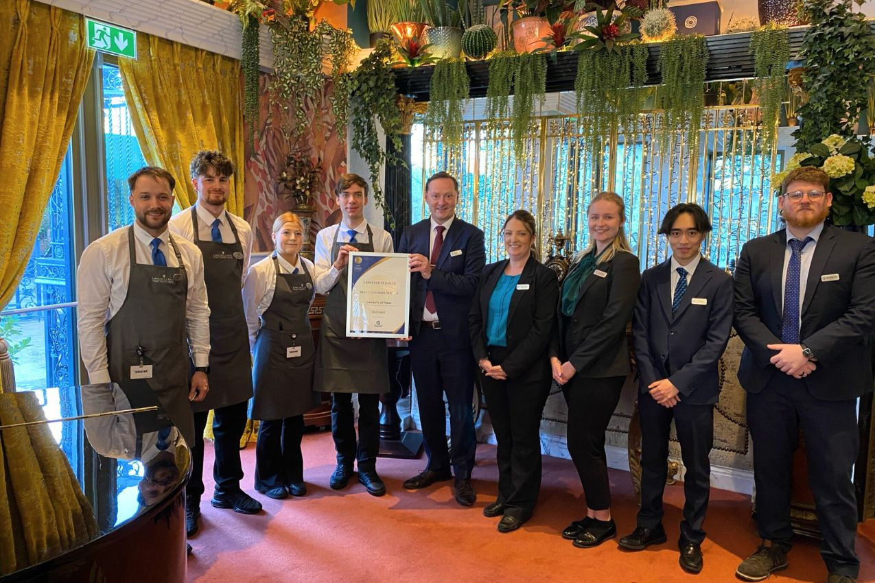 Lawlor's team with customer service award